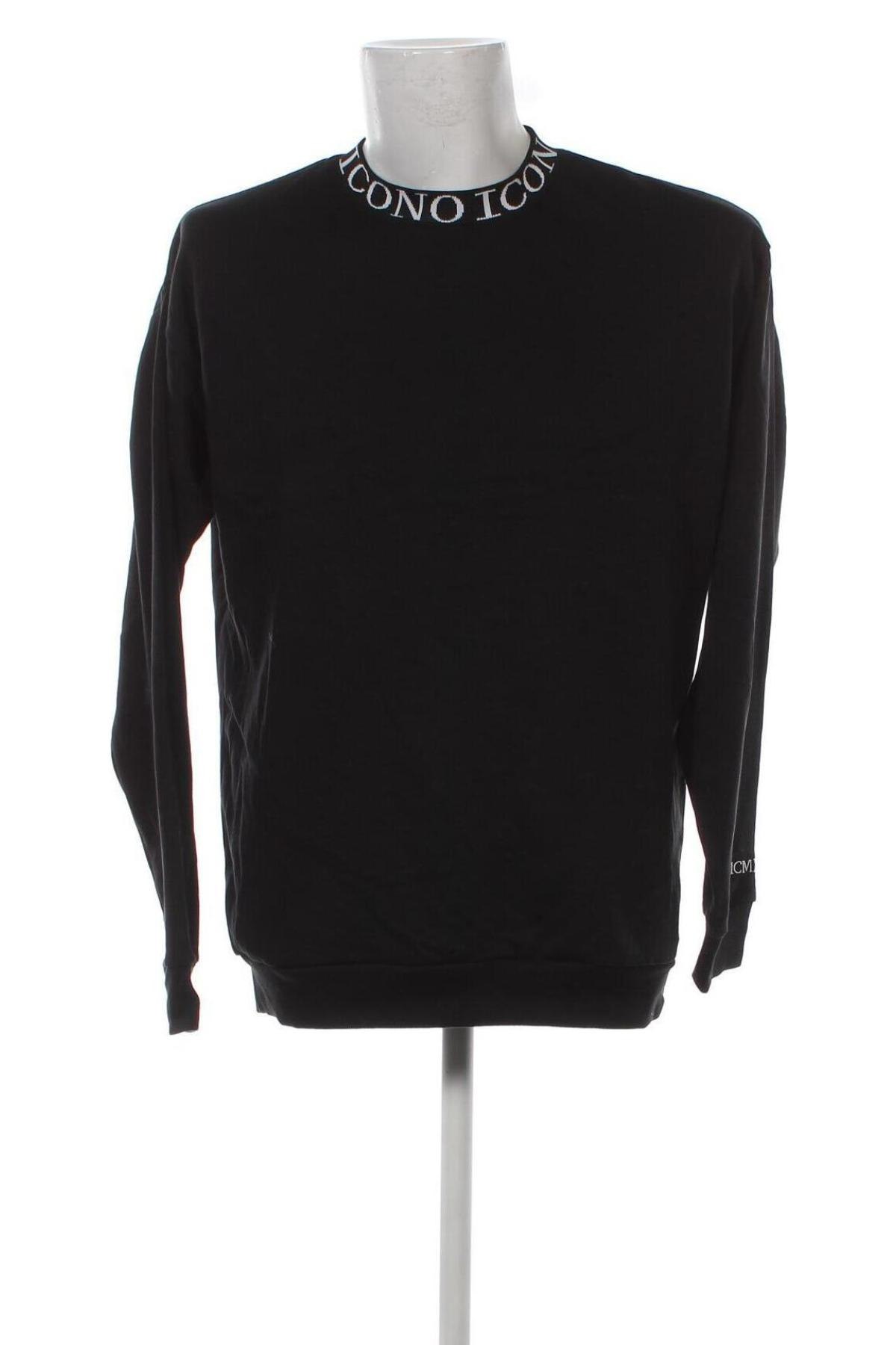 Ανδρική μπλούζα ICONO, Μέγεθος M, Χρώμα Μαύρο, Τιμή 4,70 €