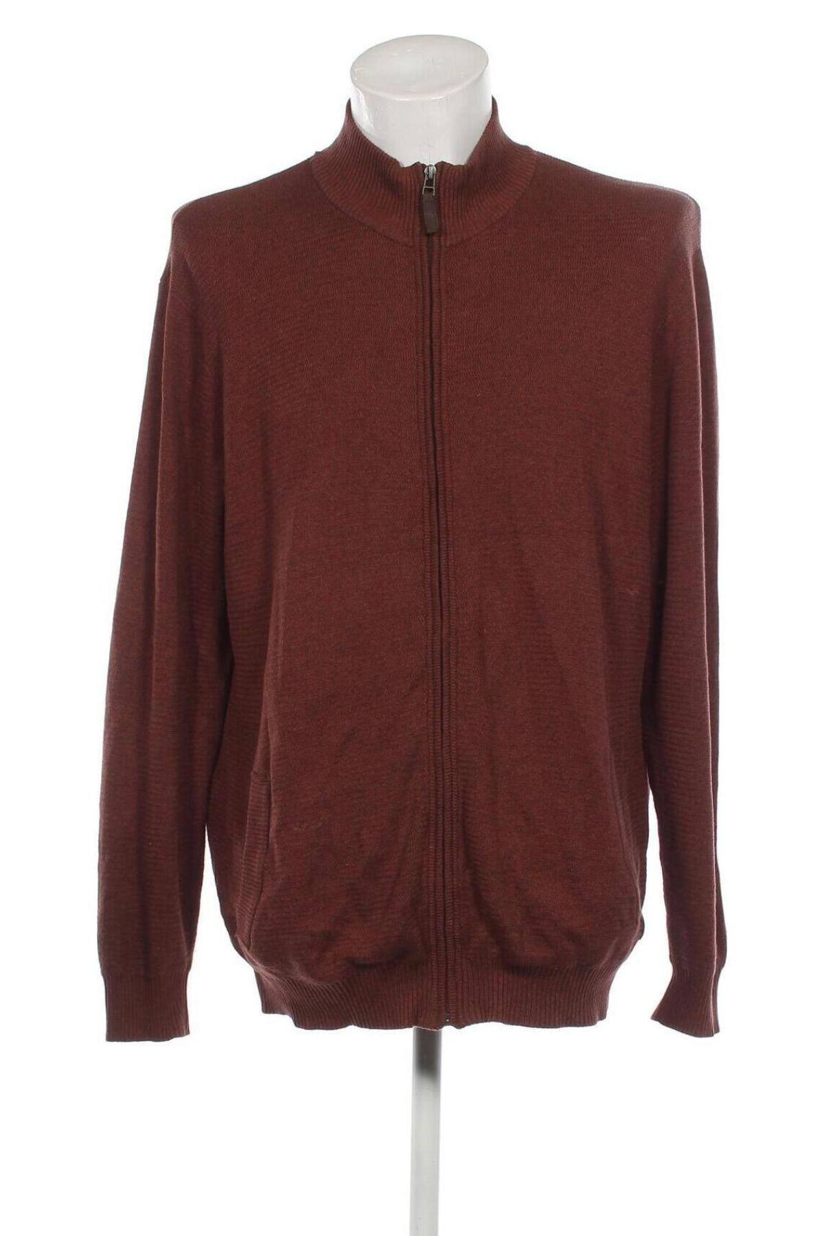 Jachetă tricotată de bărbați Casa Moda, Mărime XXL, Culoare Maro, Preț 158,65 Lei