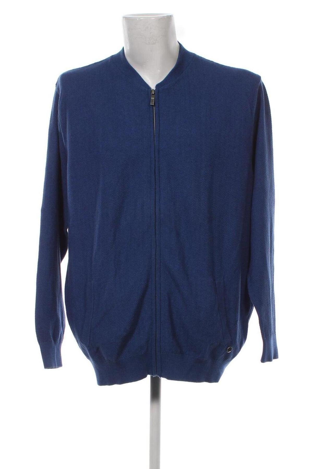 Jachetă tricotată de bărbați Casa Moda, Mărime XXL, Culoare Albastru, Preț 114,21 Lei