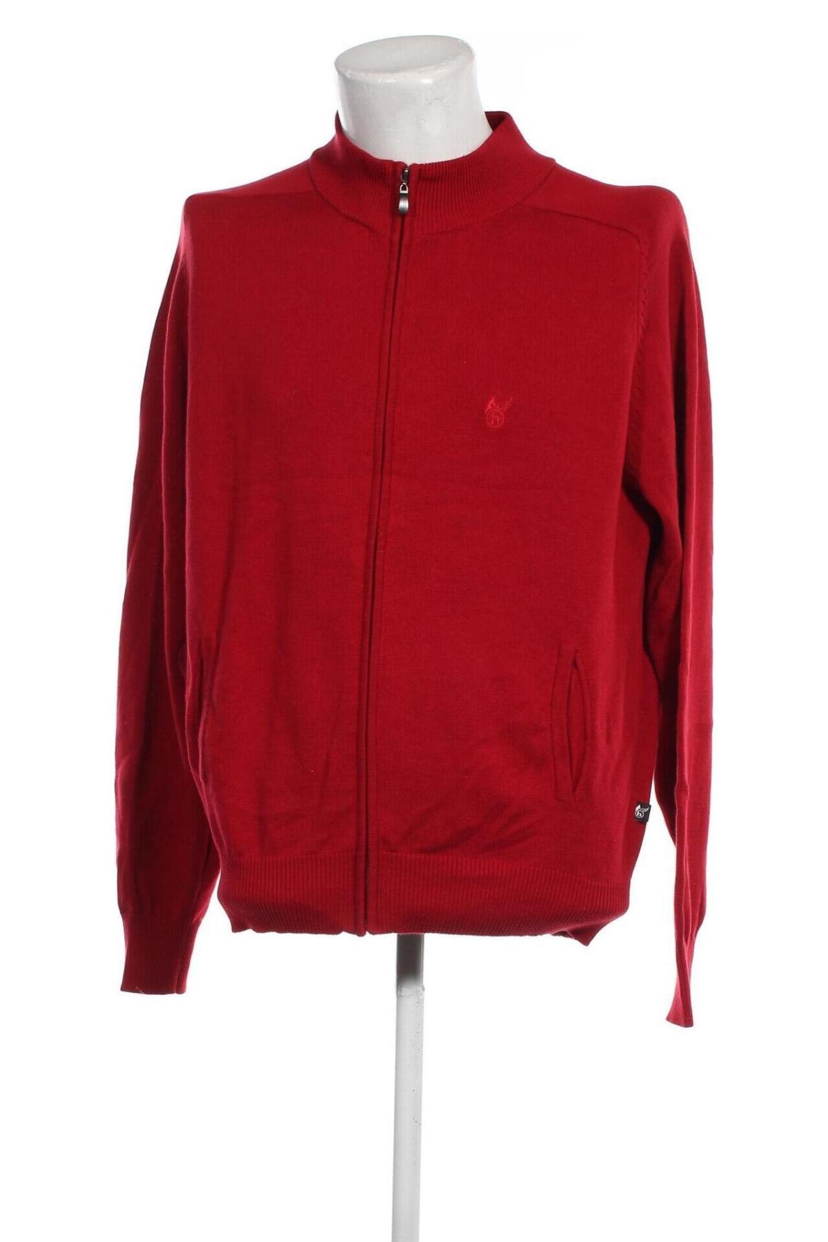 Herren Strickjacke Hajo, Größe L, Farbe Rot, Preis € 12,84