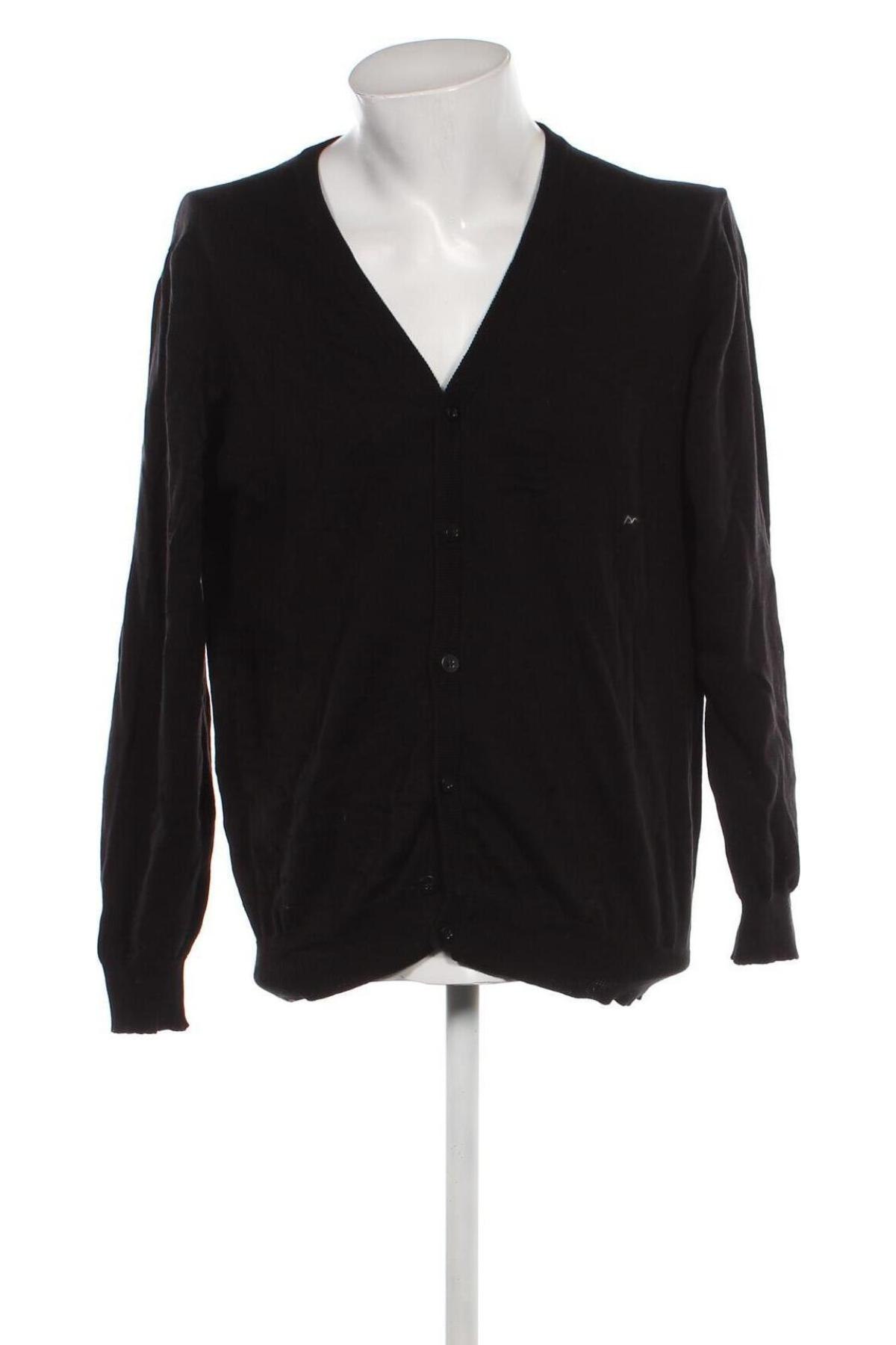 Jachetă tricotată de bărbați James & Nicholson, Mărime L, Culoare Negru, Preț 48,65 Lei
