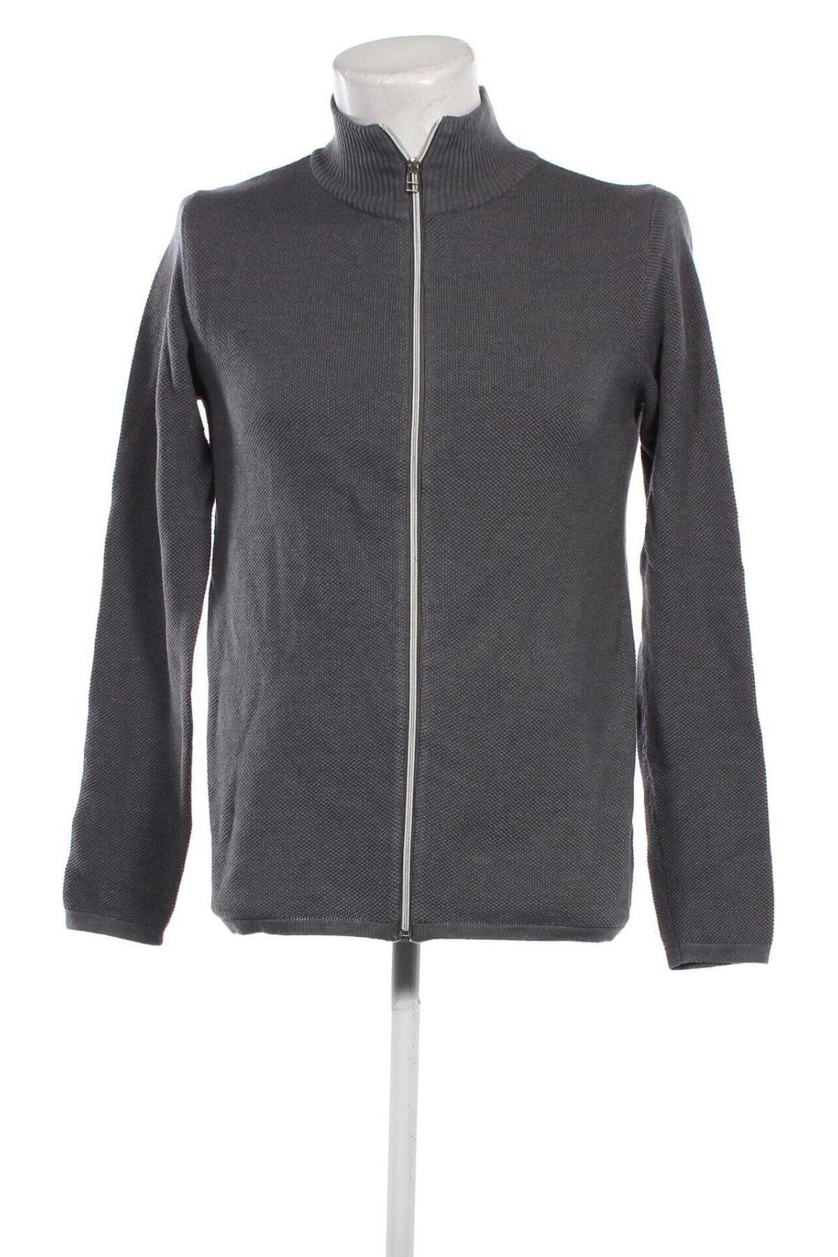 Herren Strickjacke Marcus, Größe L, Farbe Grau, Preis 10,70 €