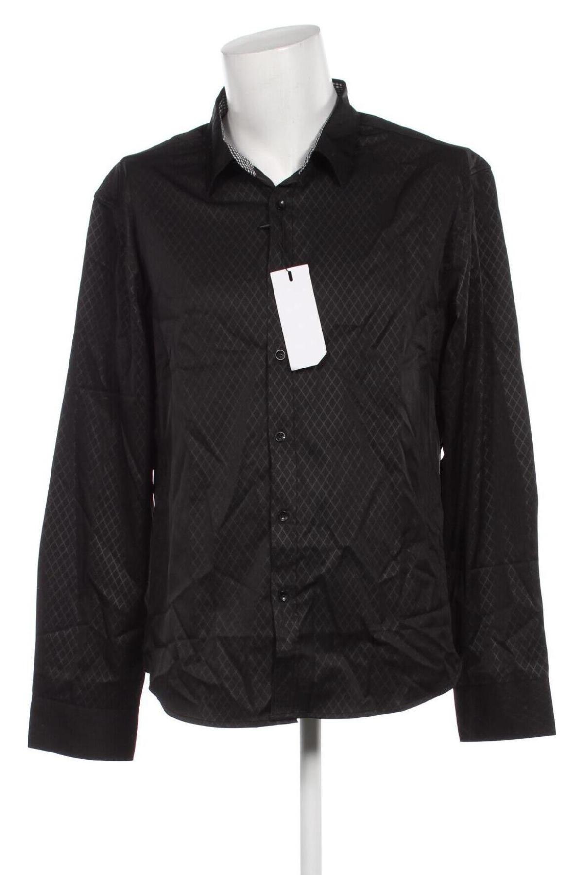 Ανδρικό πουκάμισο, Μέγεθος M, Χρώμα Μαύρο, Τιμή 12,09 €