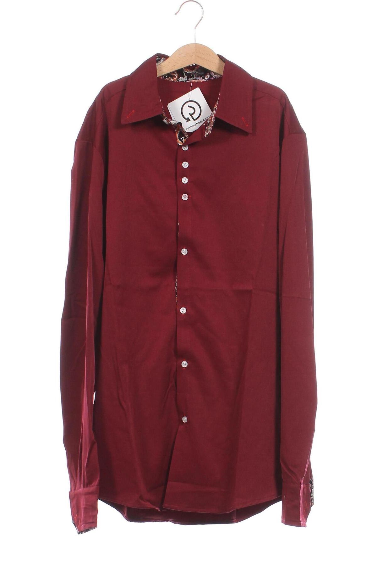Herrenhemd, Größe S, Farbe Rot, Preis 4,84 €