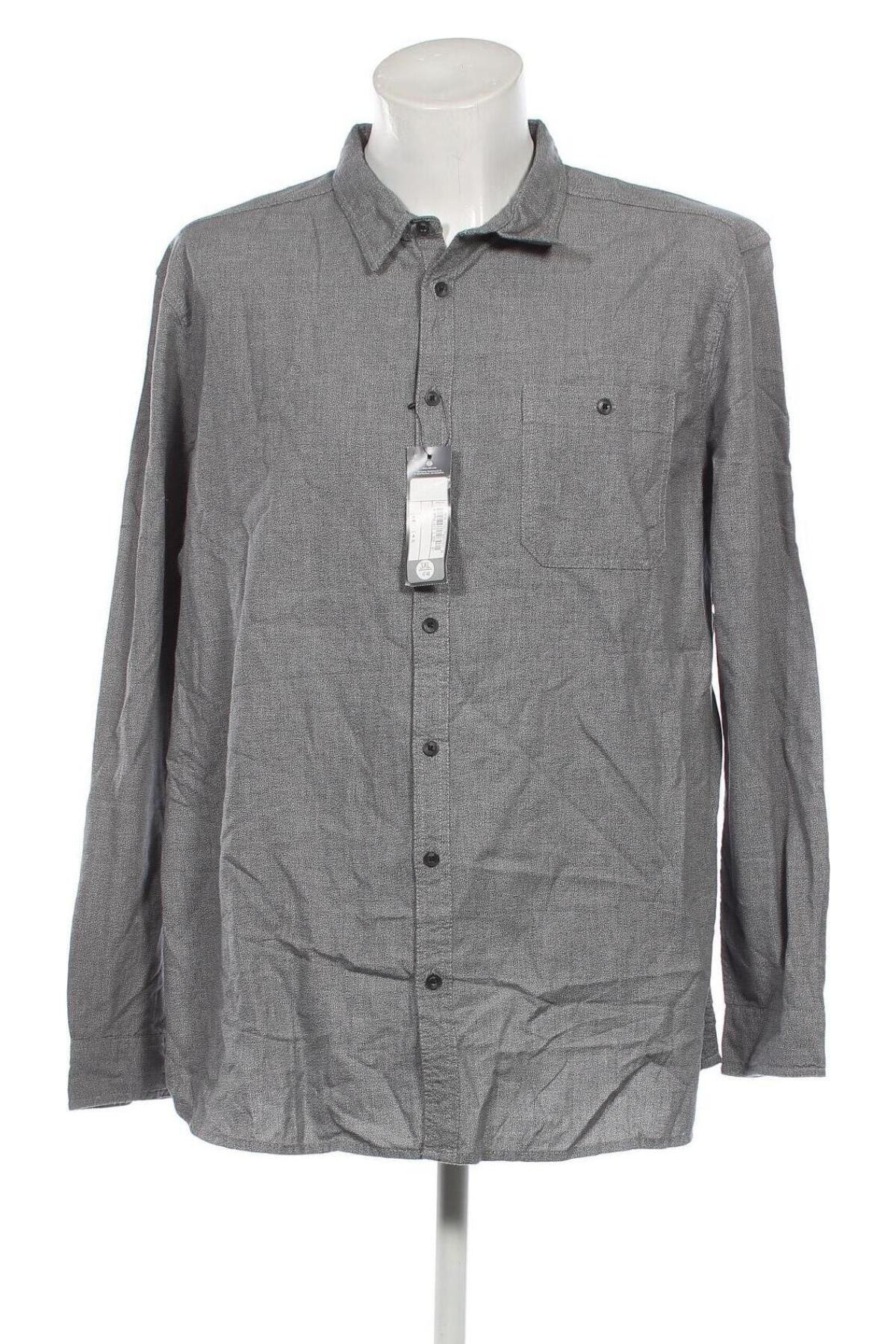 Herrenhemd Angelo Litrico, Größe 3XL, Farbe Grau, Preis 14,53 €