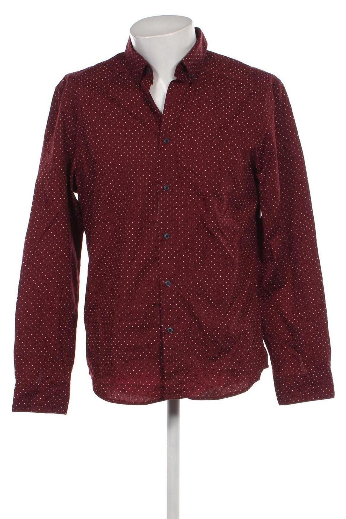 Ανδρικό πουκάμισο Angelo Litrico, Μέγεθος L, Χρώμα Κόκκινο, Τιμή 8,43 €