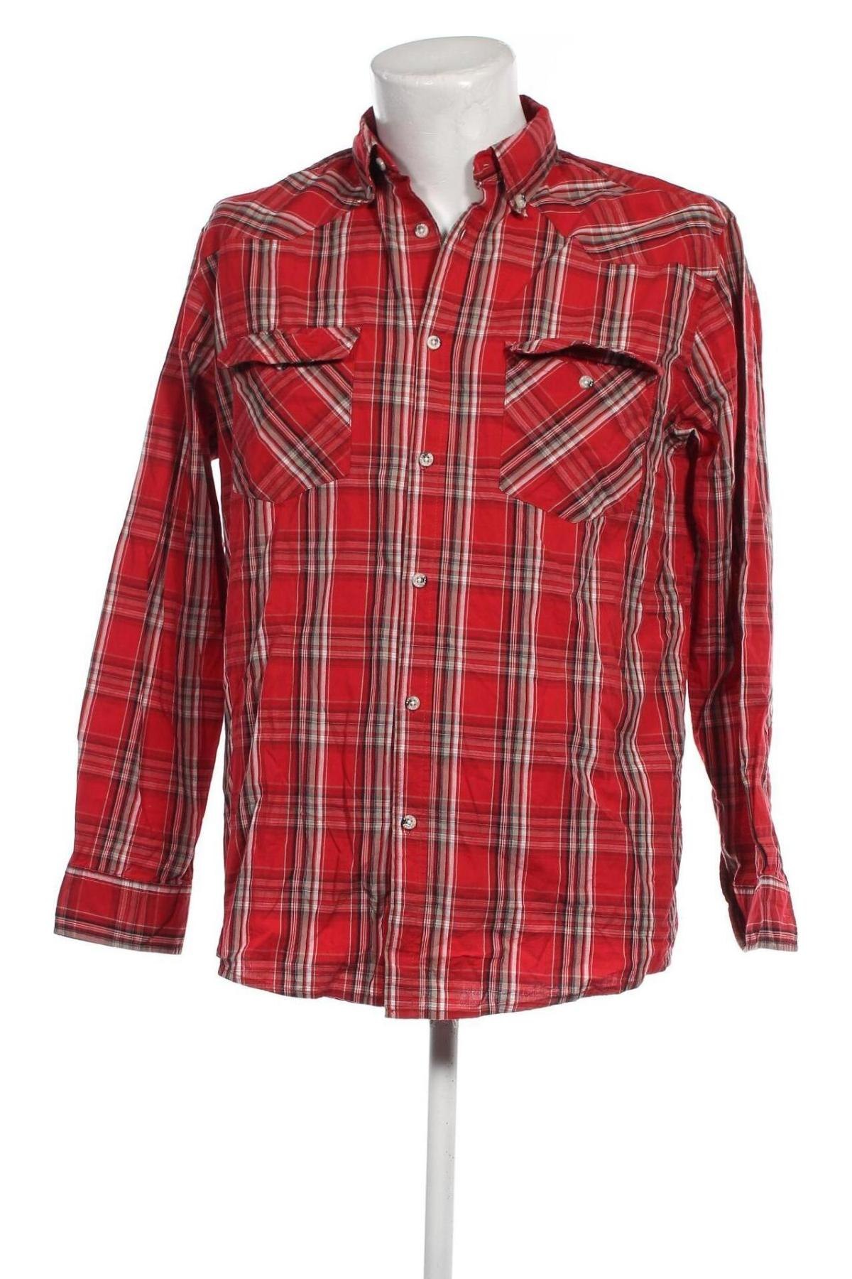 Мъжка риза Atlas For Men, Размер L, Цвят Червен, Цена 28,99 лв.