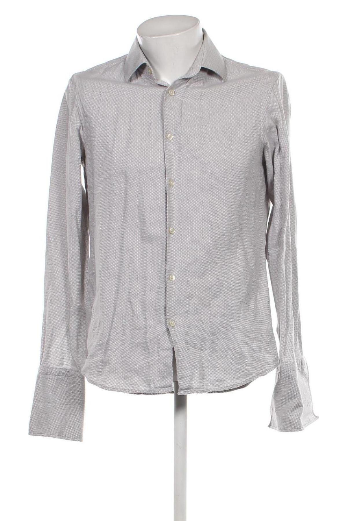 Herrenhemd BOSS, Größe M, Farbe Grau, Preis 30,88 €