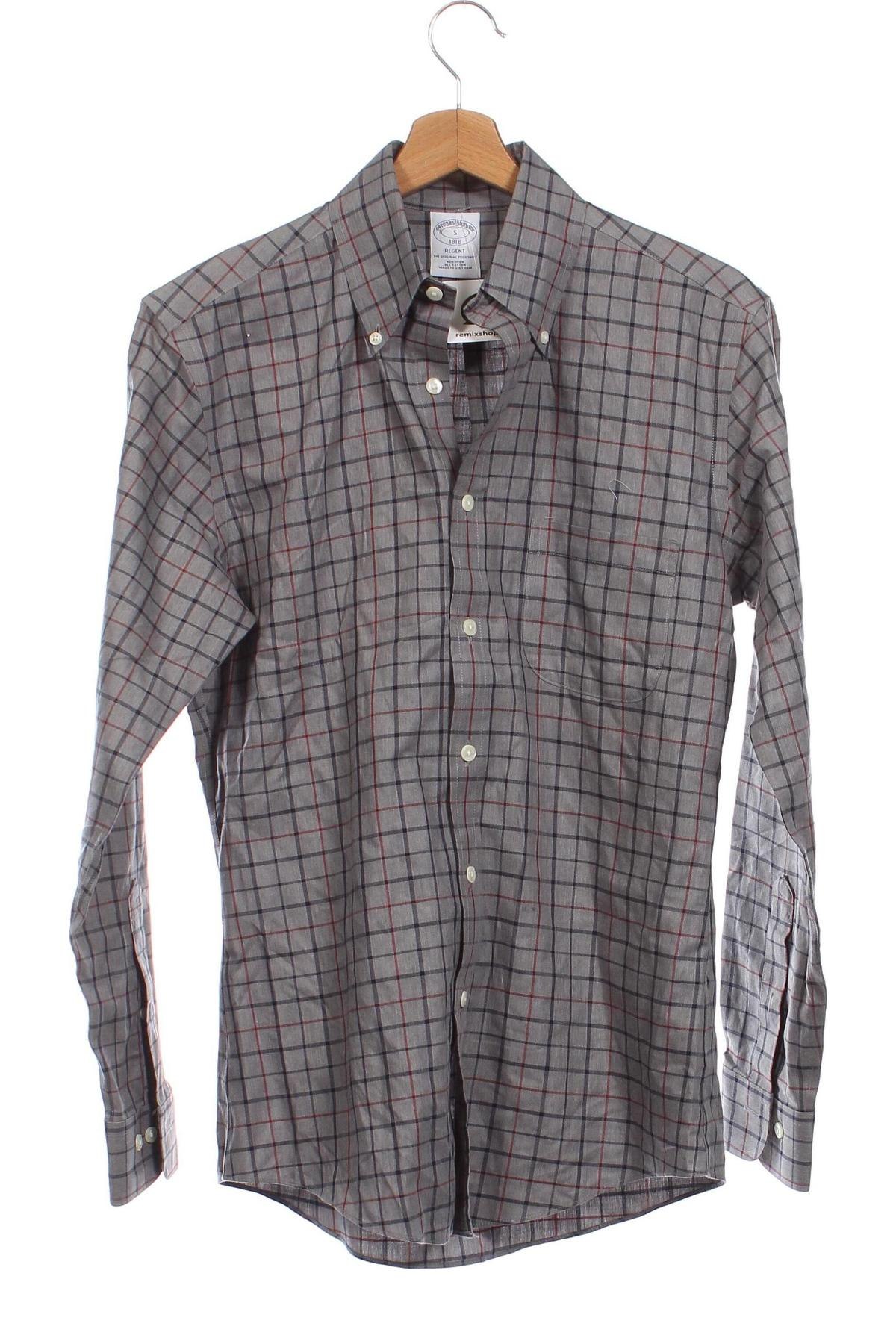 Мъжка риза Brooks Brothers, Размер S, Цвят Сив, Цена 31,20 лв.