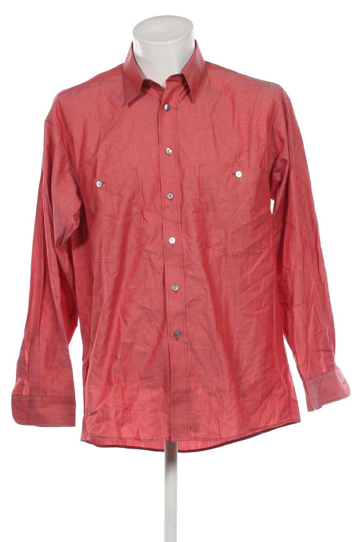 Herrenhemd Casa Moda, Größe M, Farbe Rot, Preis 5,74 €