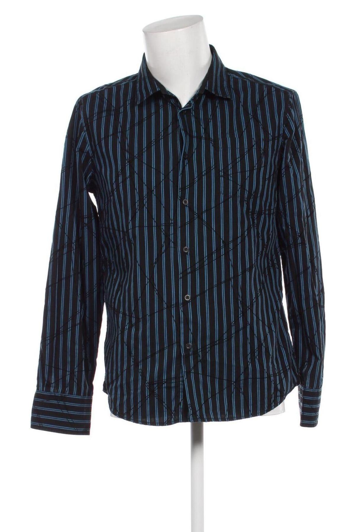 Мъжка риза Digginchd By Clockhouse, Размер L, Цвят Черен, Цена 29,00 лв.