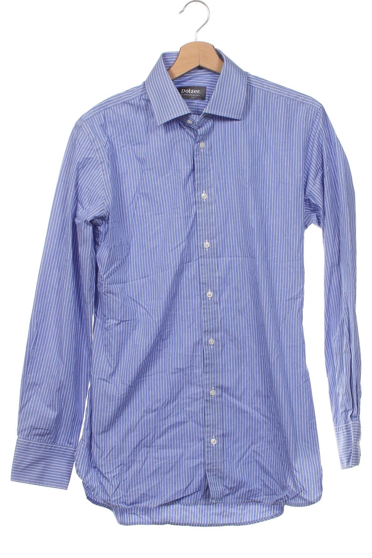 Ανδρικό πουκάμισο Dolzer, Μέγεθος S, Χρώμα Μπλέ, Τιμή 4,90 €