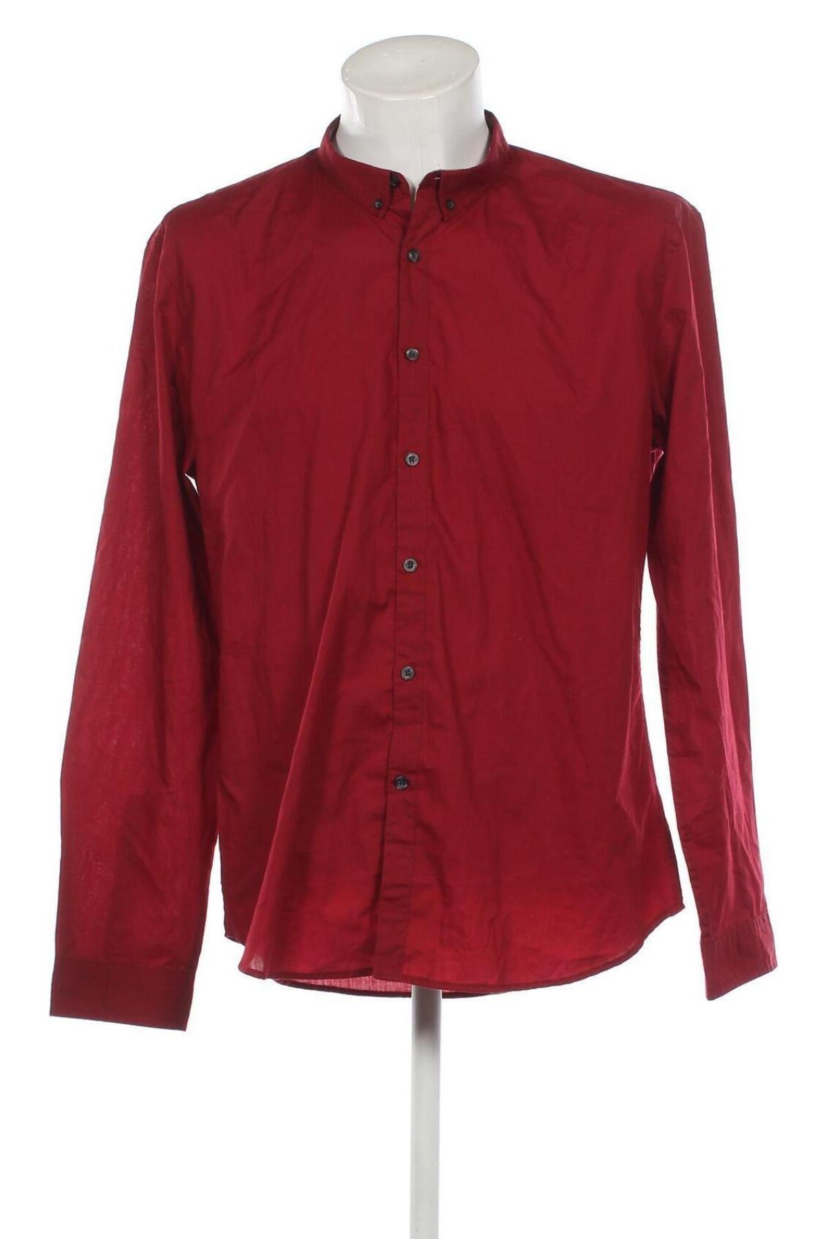 Ανδρικό πουκάμισο FSBN, Μέγεθος XL, Χρώμα Κόκκινο, Τιμή 9,15 €
