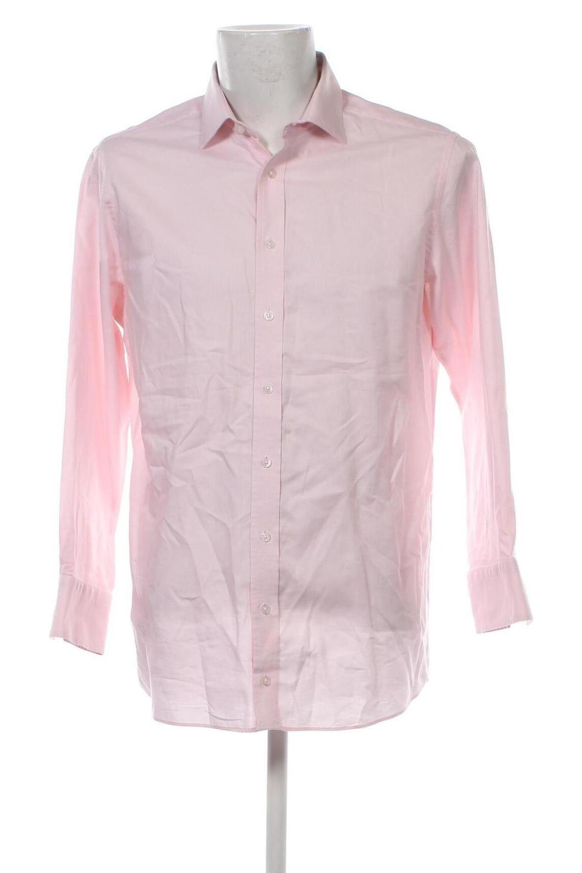 Herrenhemd Hubscher, Größe L, Farbe Rosa, Preis 9,58 €