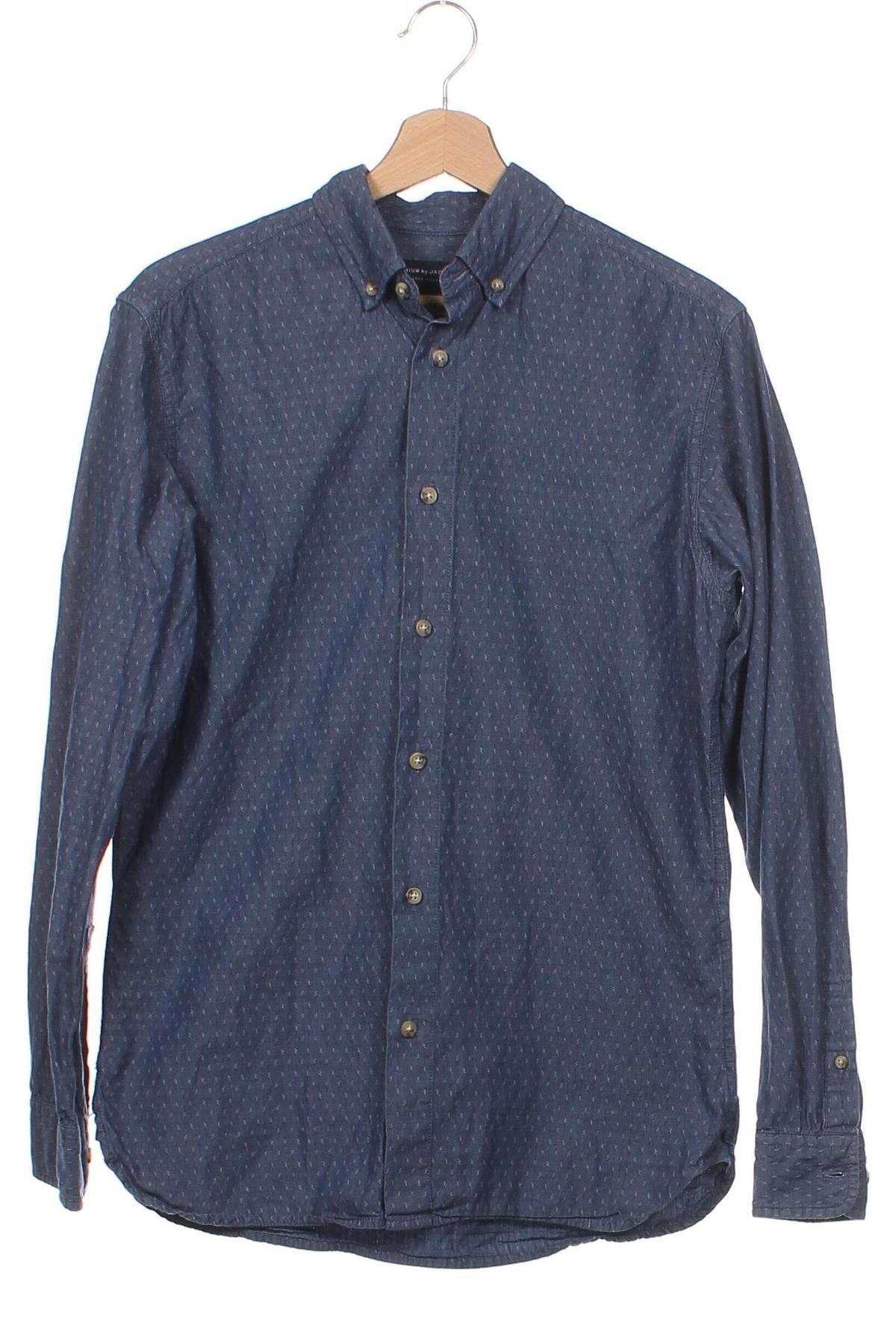Ανδρικό πουκάμισο Jack & Jones PREMIUM, Μέγεθος S, Χρώμα Μπλέ, Τιμή 9,37 €