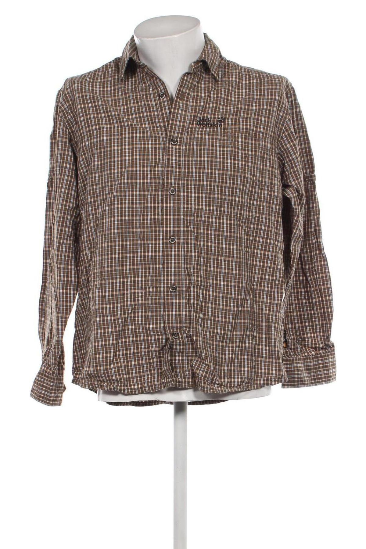 Мъжка риза Jack Wolfskin, Размер M, Цвят Многоцветен, Цена 43,45 лв.