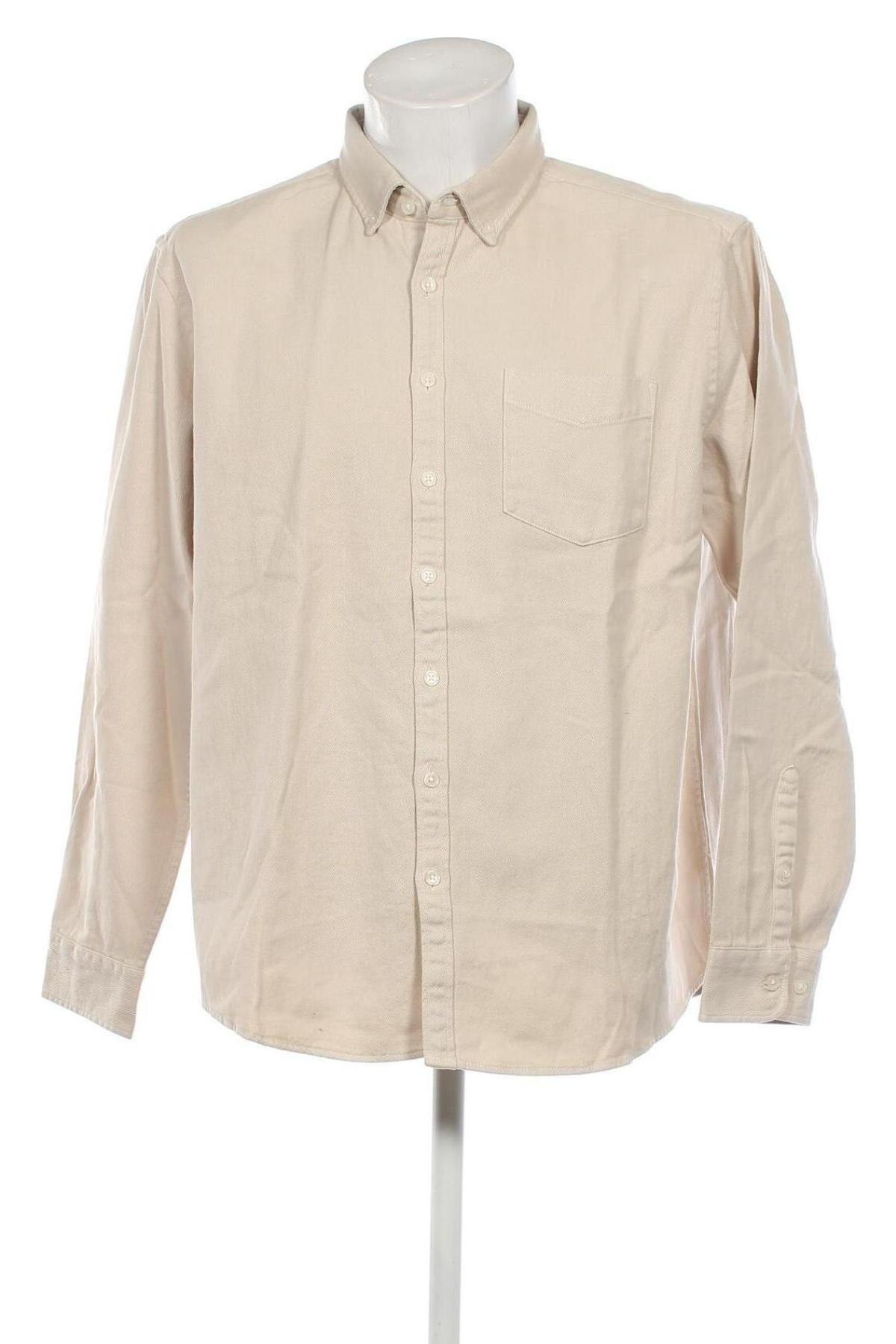 Ανδρικό πουκάμισο Jake*s, Μέγεθος XXL, Χρώμα  Μπέζ, Τιμή 28,57 €