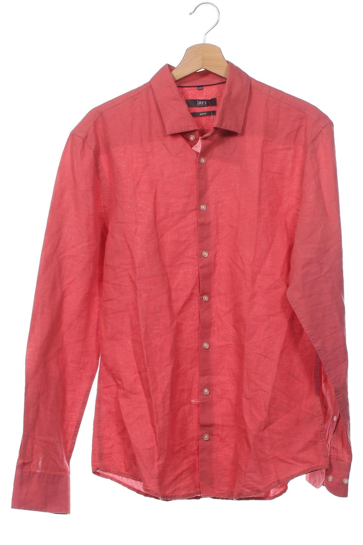 Ανδρικό πουκάμισο Jake*s, Μέγεθος L, Χρώμα Ρόζ , Τιμή 5,57 €