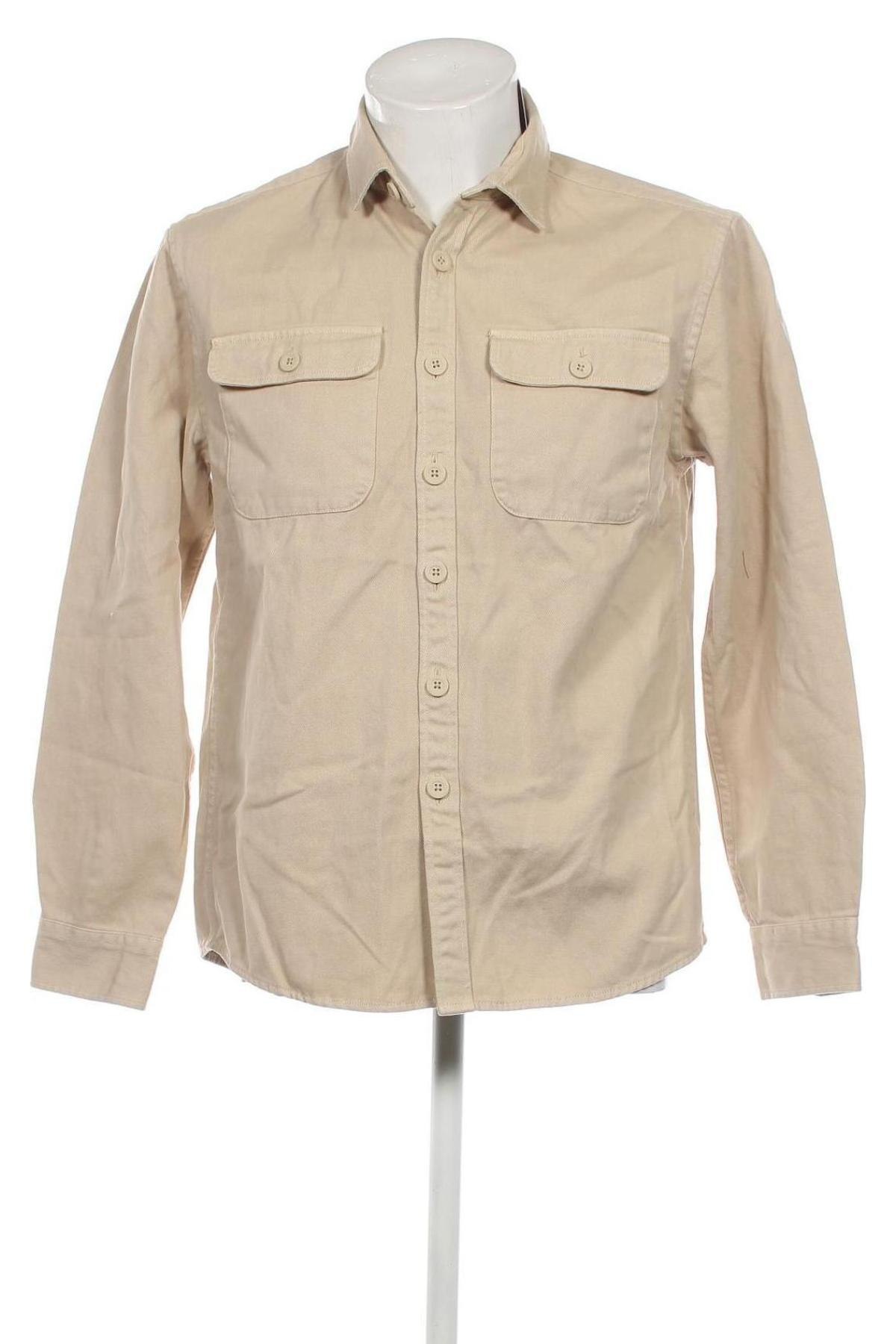 Ανδρικό πουκάμισο Jake*s, Μέγεθος L, Χρώμα  Μπέζ, Τιμή 5,94 €