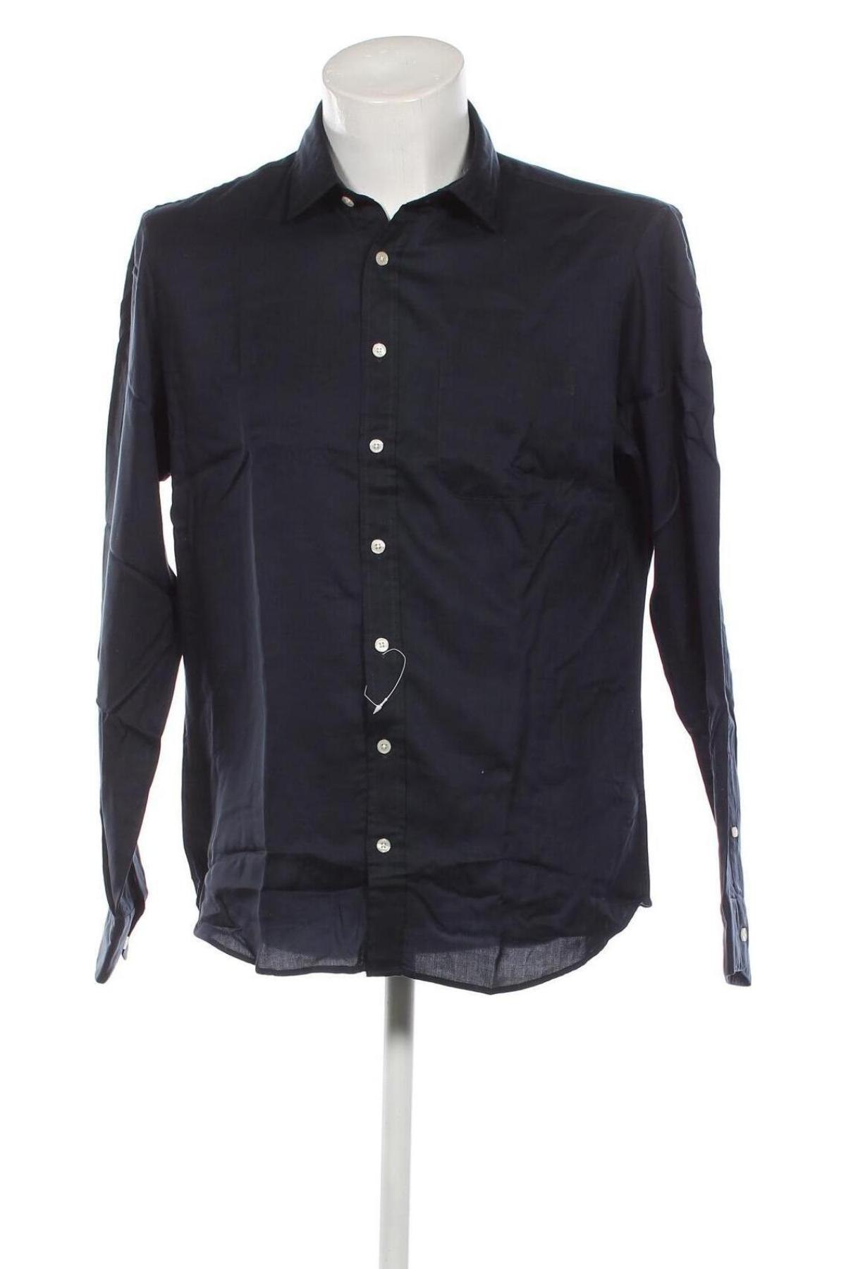 Ανδρικό πουκάμισο Jake*s, Μέγεθος L, Χρώμα Μπλέ, Τιμή 18,93 €