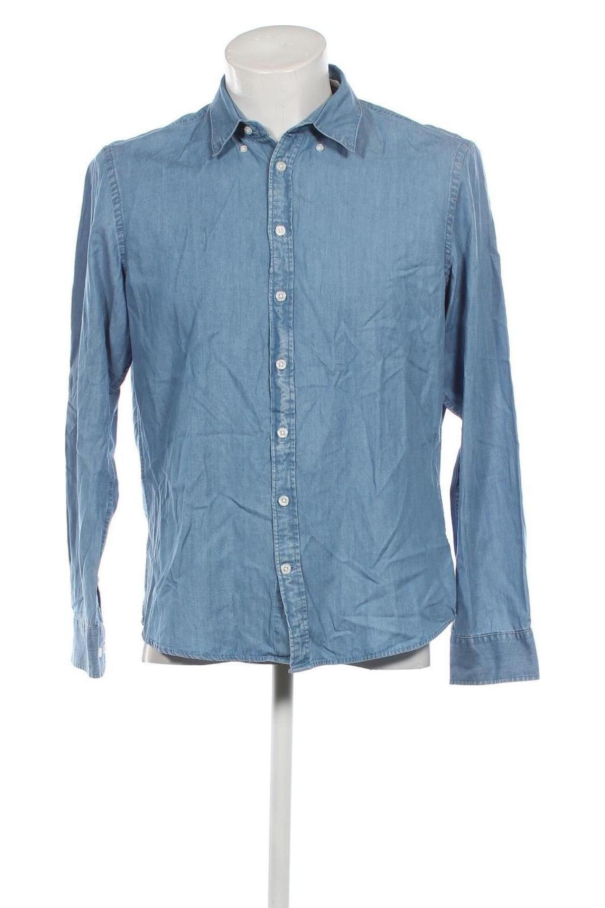 Herrenhemd Jake*s, Größe L, Farbe Blau, Preis € 18,56
