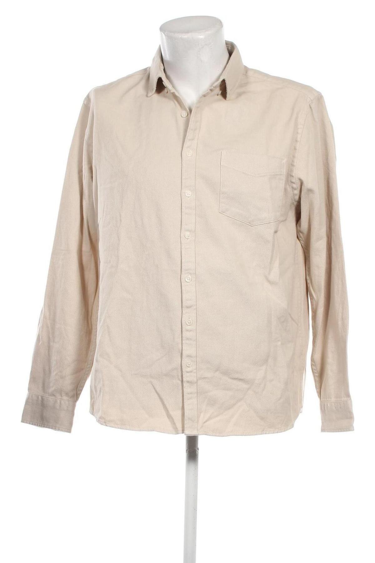 Ανδρικό πουκάμισο Jake*s, Μέγεθος XL, Χρώμα  Μπέζ, Τιμή 21,43 €