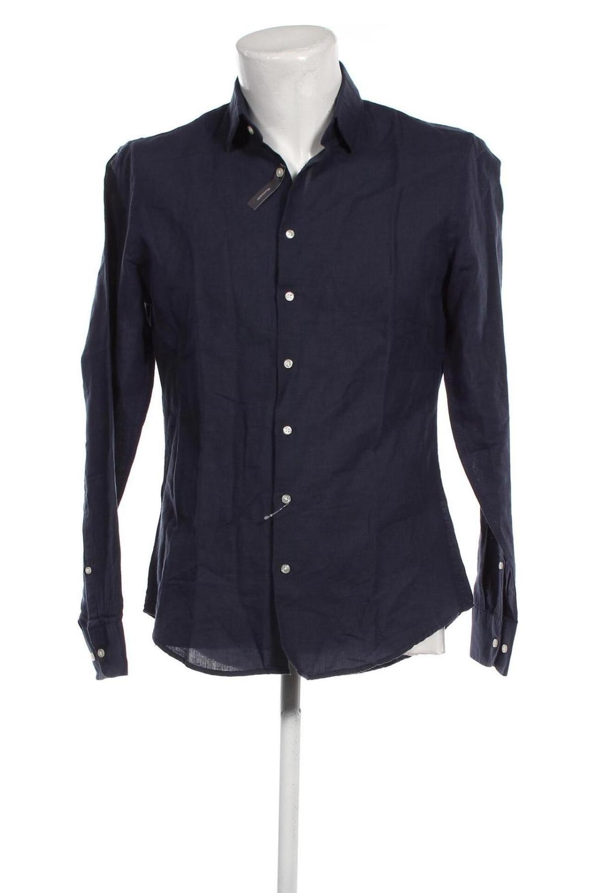 Ανδρικό πουκάμισο Jake*s, Μέγεθος M, Χρώμα Μπλέ, Τιμή 21,15 €
