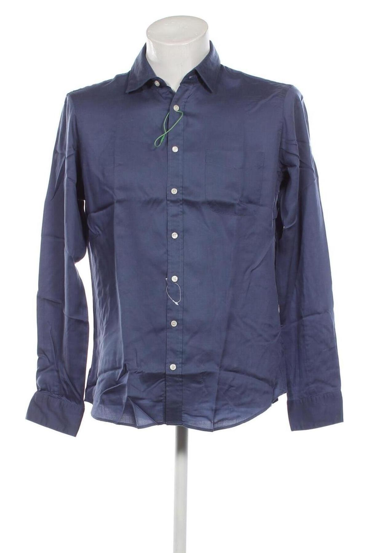 Ανδρικό πουκάμισο Jake*s, Μέγεθος M, Χρώμα Μπλέ, Τιμή 18,93 €