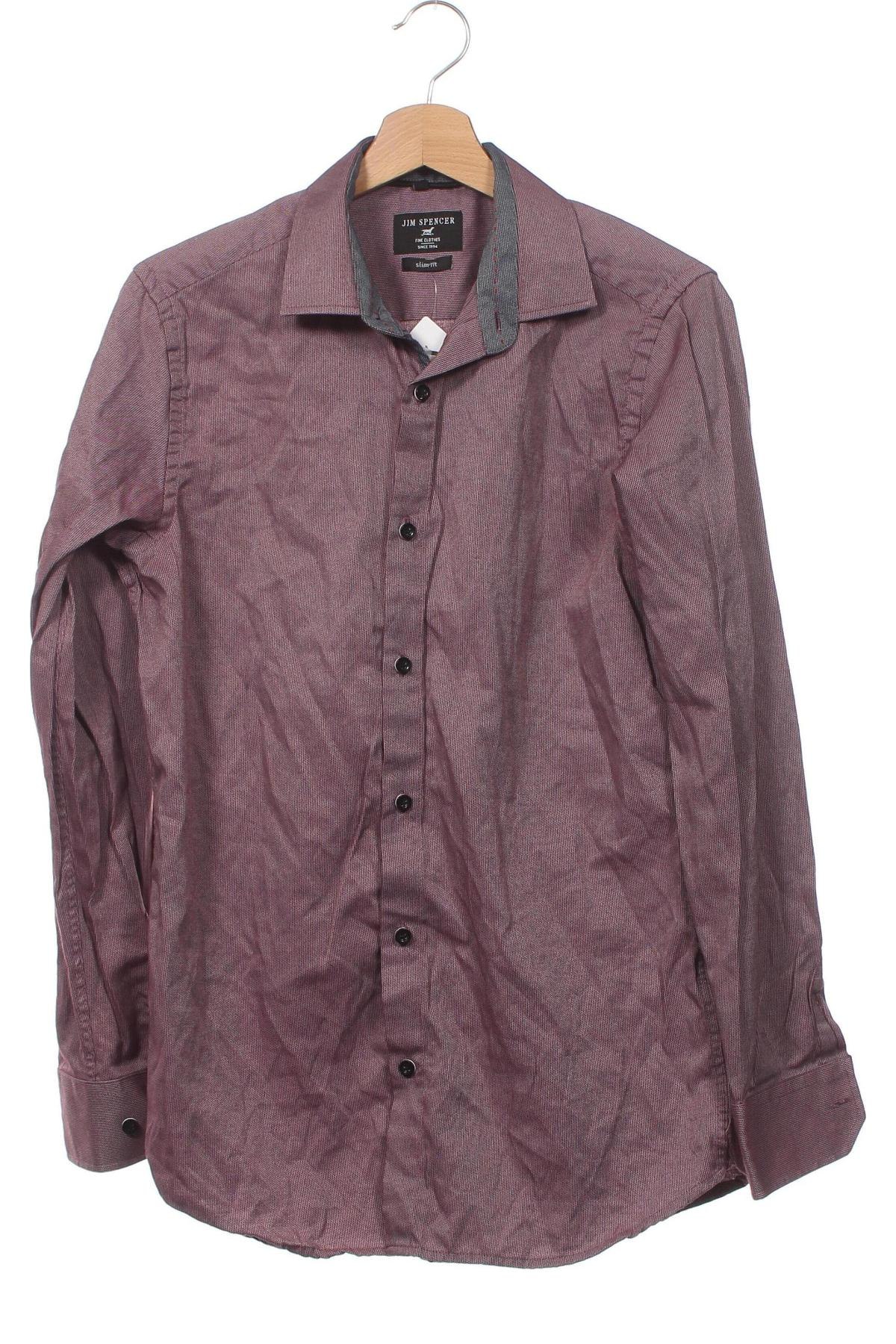 Мъжка риза Jim Spencer, Размер M, Цвят Пепел от рози, Цена 6,67 лв.