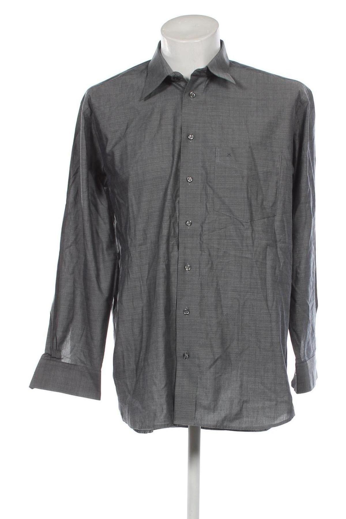 Herrenhemd Kauf, Größe L, Farbe Grau, Preis 10,90 €