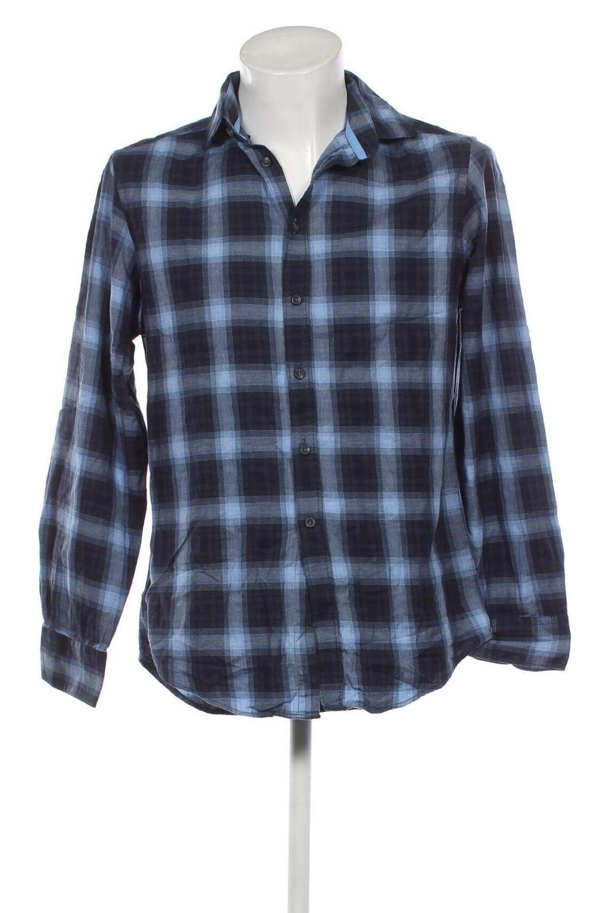 Ανδρικό πουκάμισο Kitaro, Μέγεθος M, Χρώμα Μπλέ, Τιμή 4,13 €