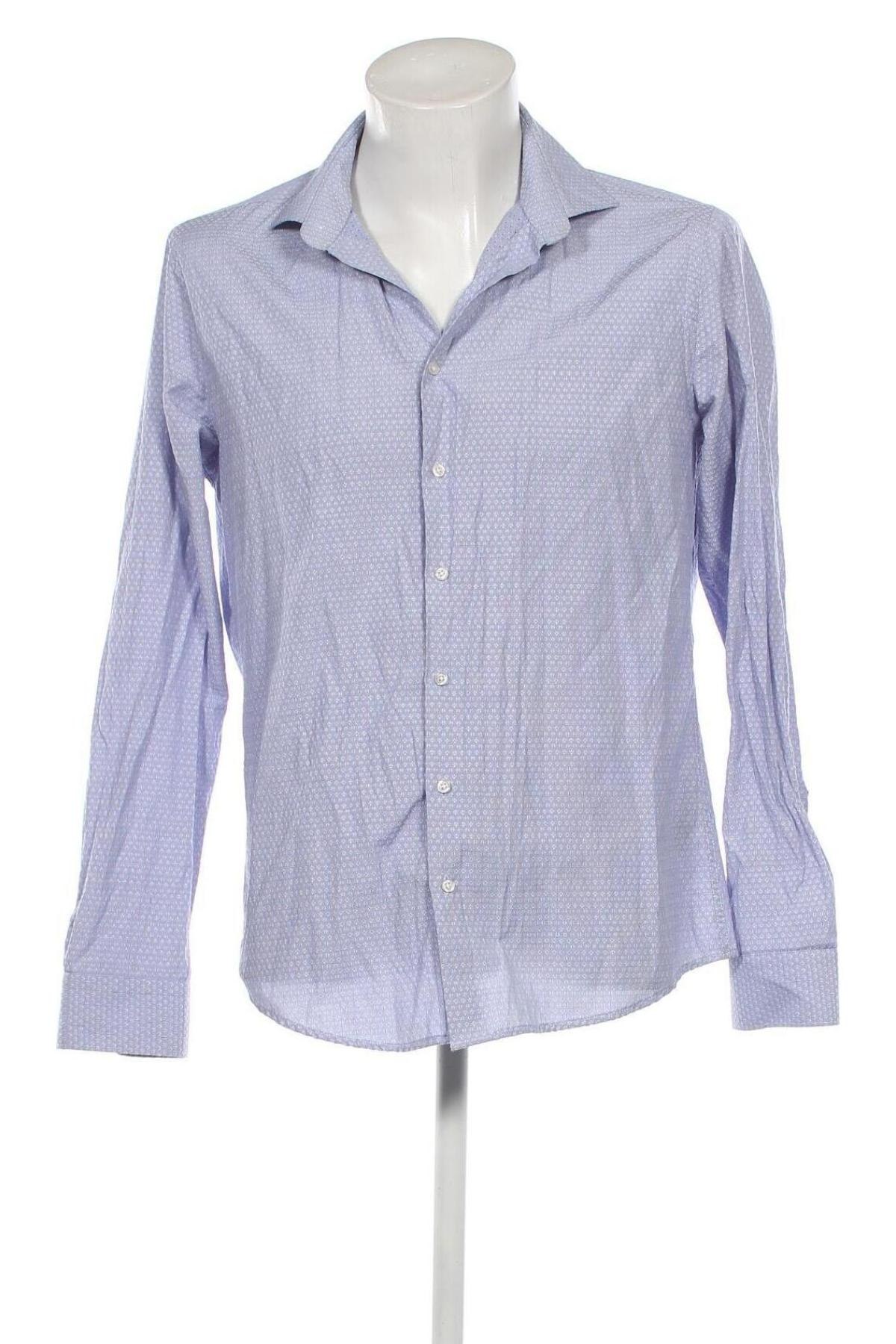 Ανδρικό πουκάμισο Koton, Μέγεθος L, Χρώμα Μπλέ, Τιμή 8,72 €