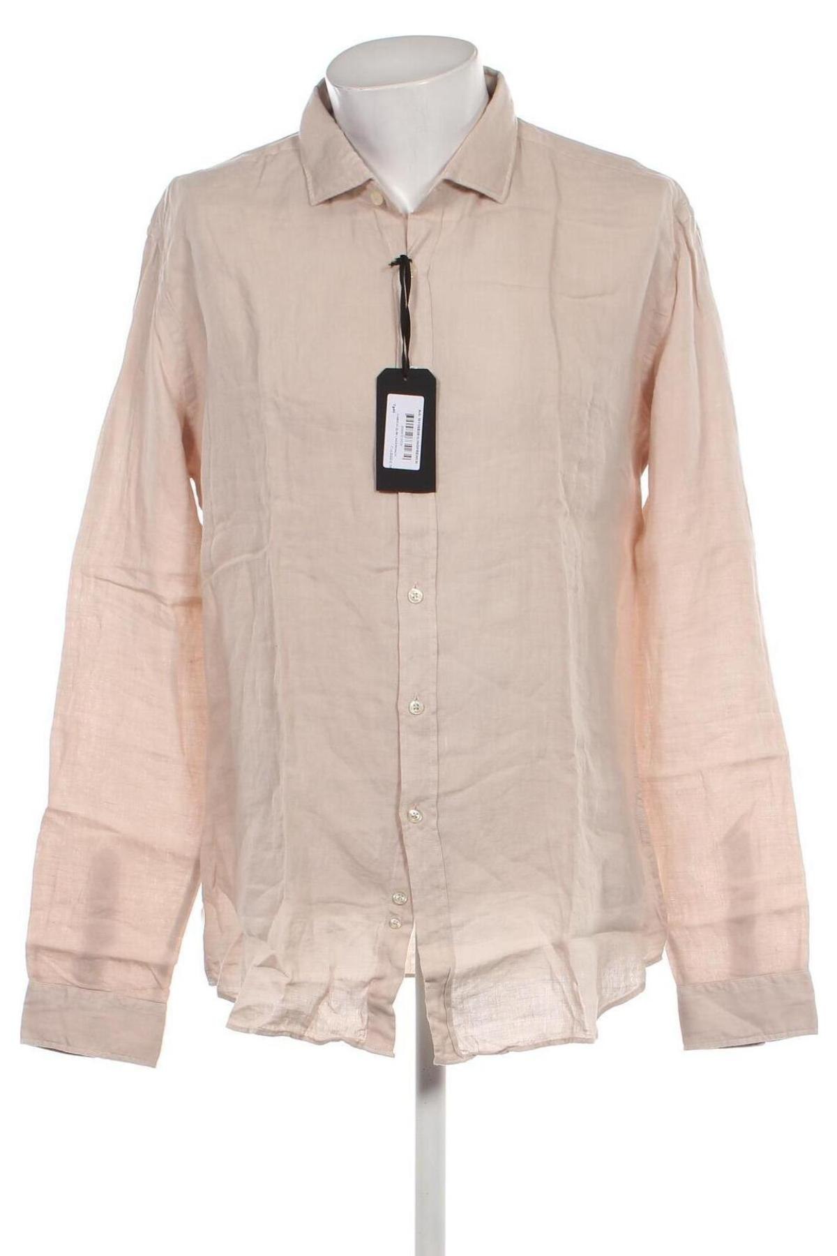 Ανδρικό πουκάμισο Liu Jo, Μέγεθος XXL, Χρώμα  Μπέζ, Τιμή 62,63 €