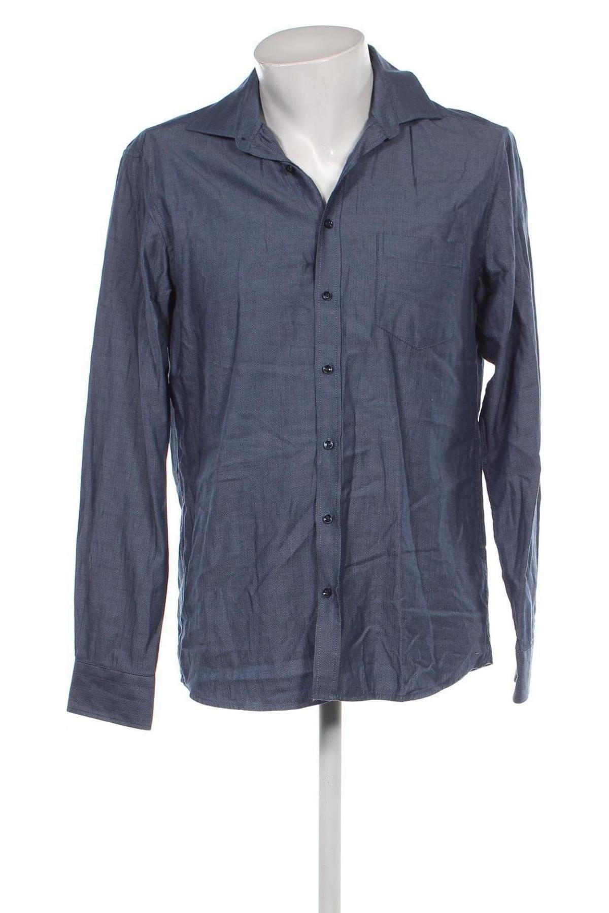 Herrenhemd Livergy, Größe M, Farbe Blau, Preis 5,45 €