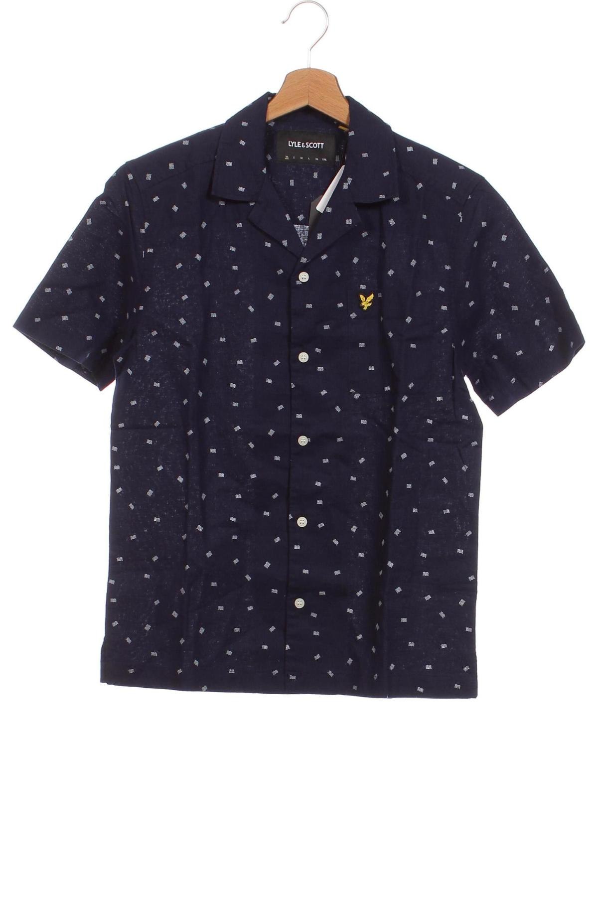 Мъжка риза Lyle & Scott, Размер XS, Цвят Син, Цена 51,00 лв.