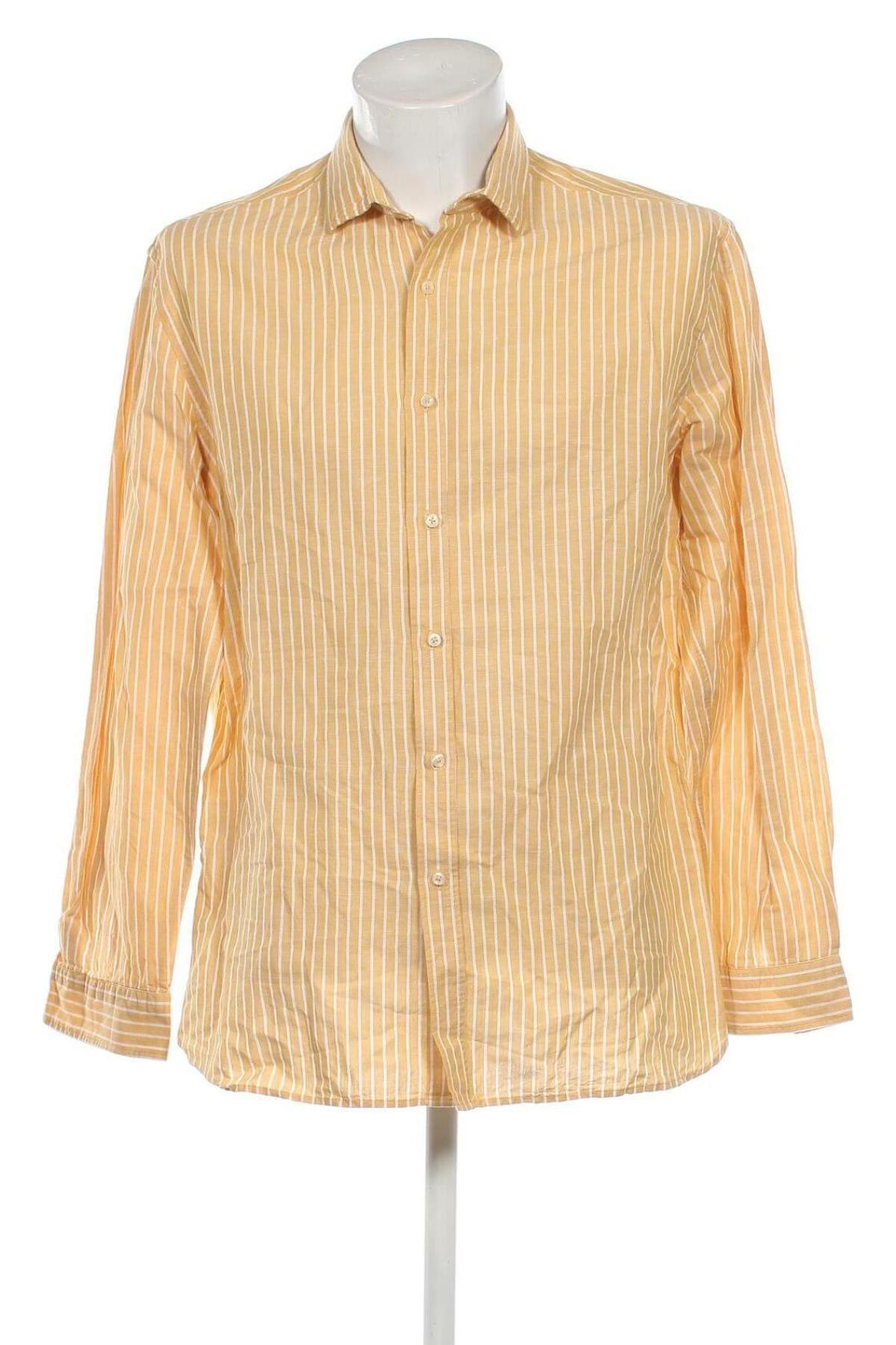 Herrenhemd Mango, Größe XL, Farbe Gelb, Preis 17,39 €