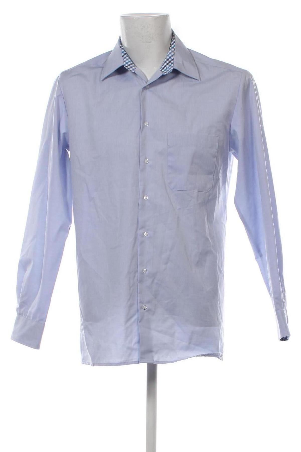 Ανδρικό πουκάμισο Nobel League, Μέγεθος M, Χρώμα Μπλέ, Τιμή 6,28 €