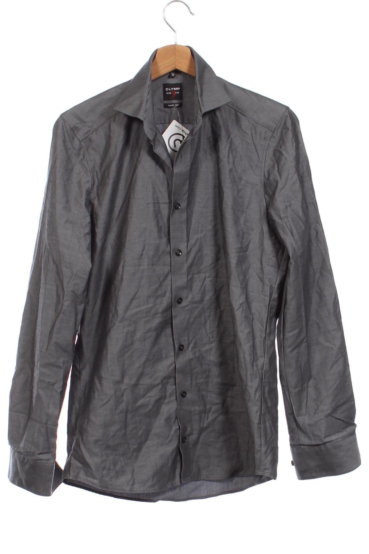 Herrenhemd Olymp, Größe S, Farbe Grau, Preis € 4,91