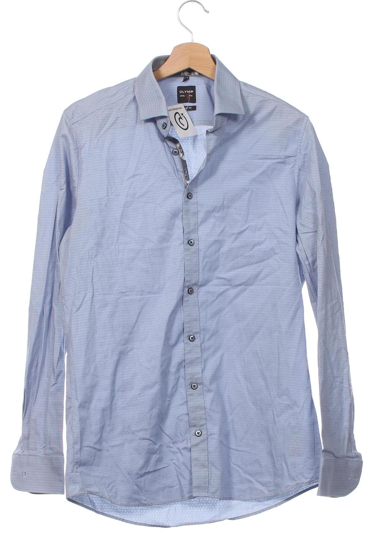Herrenhemd Olymp, Größe M, Farbe Blau, Preis 8,18 €