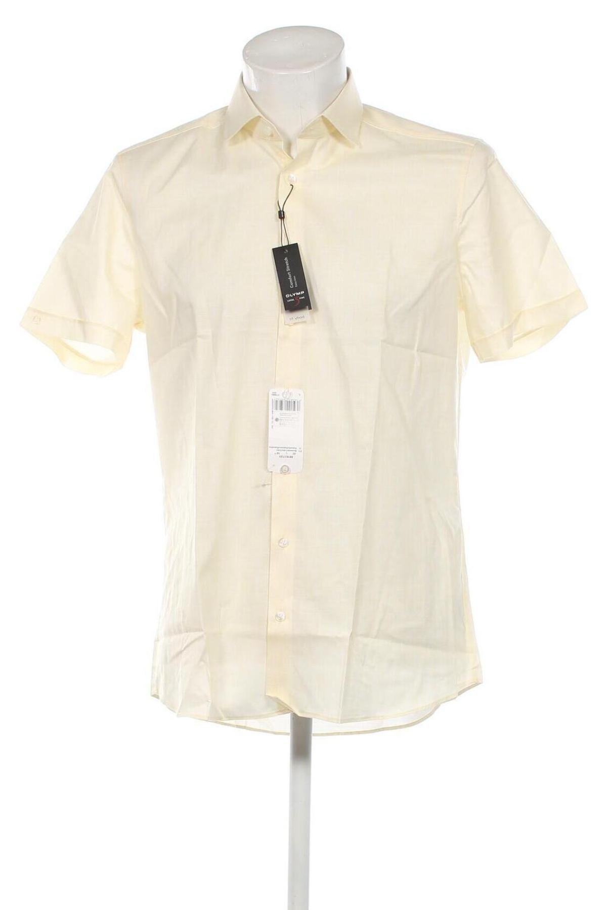Ανδρικό πουκάμισο Olymp, Μέγεθος L, Χρώμα Κίτρινο, Τιμή 28,39 €
