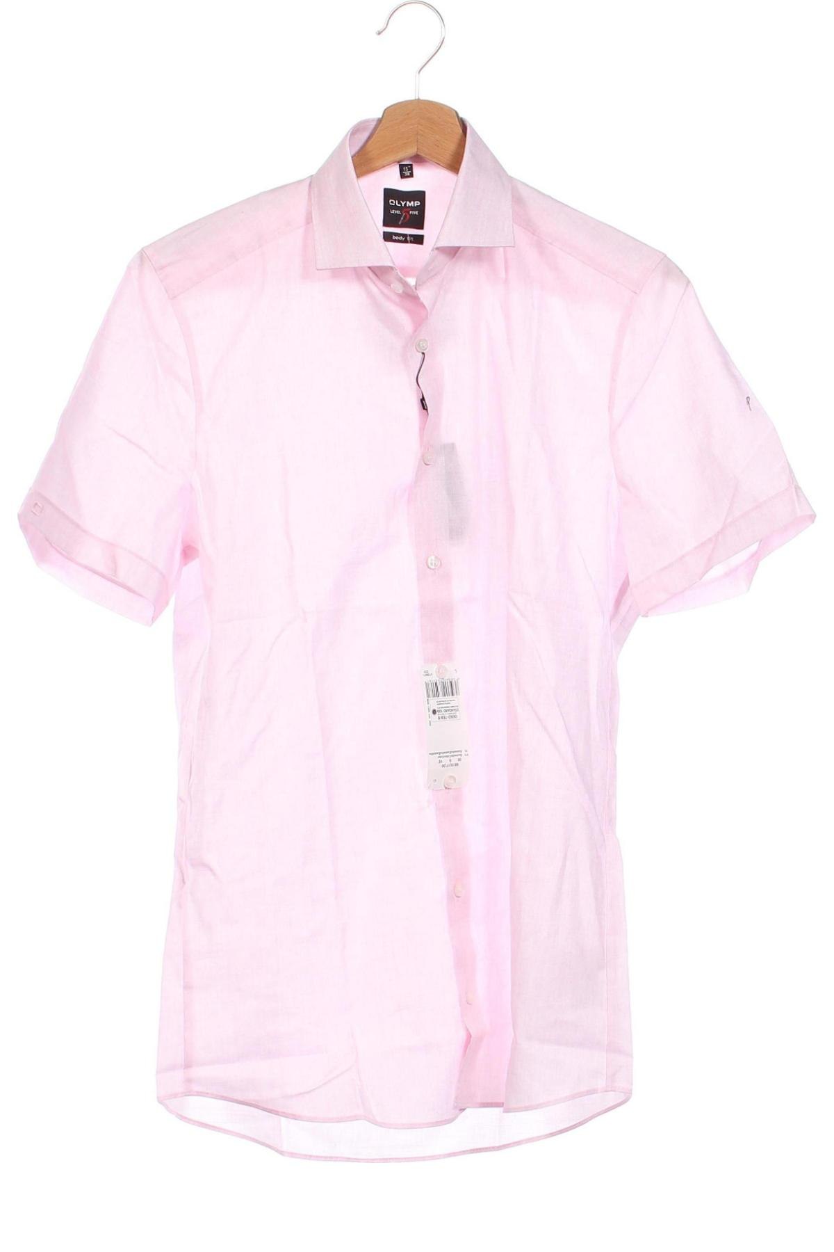 Herrenhemd Olymp, Größe S, Farbe Rosa, Preis 26,82 €
