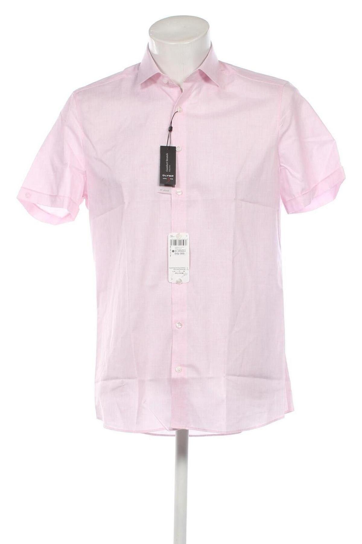 Мъжка риза Olymp, Размер L, Цвят Розов, Цена 55,08 лв.