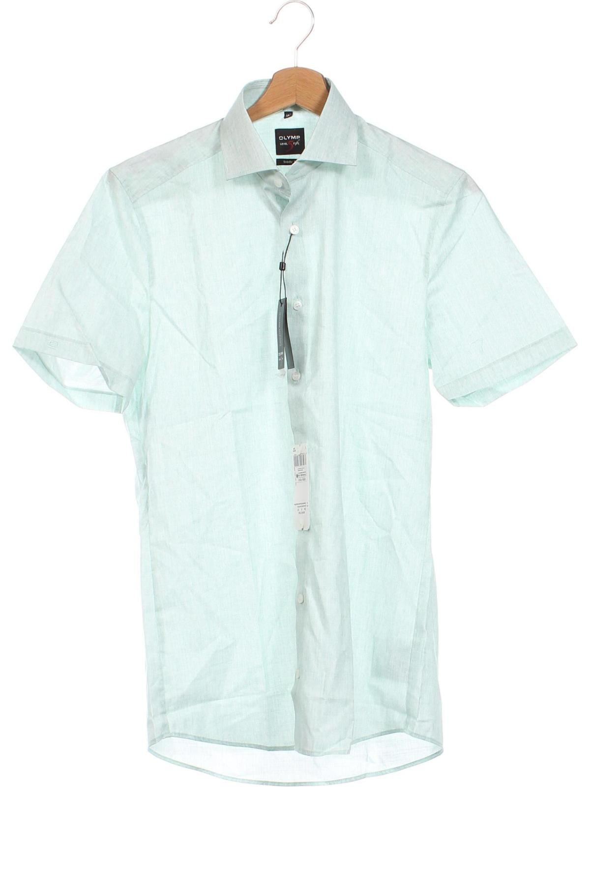 Herrenhemd Olymp, Größe S, Farbe Grün, Preis 18,40 €