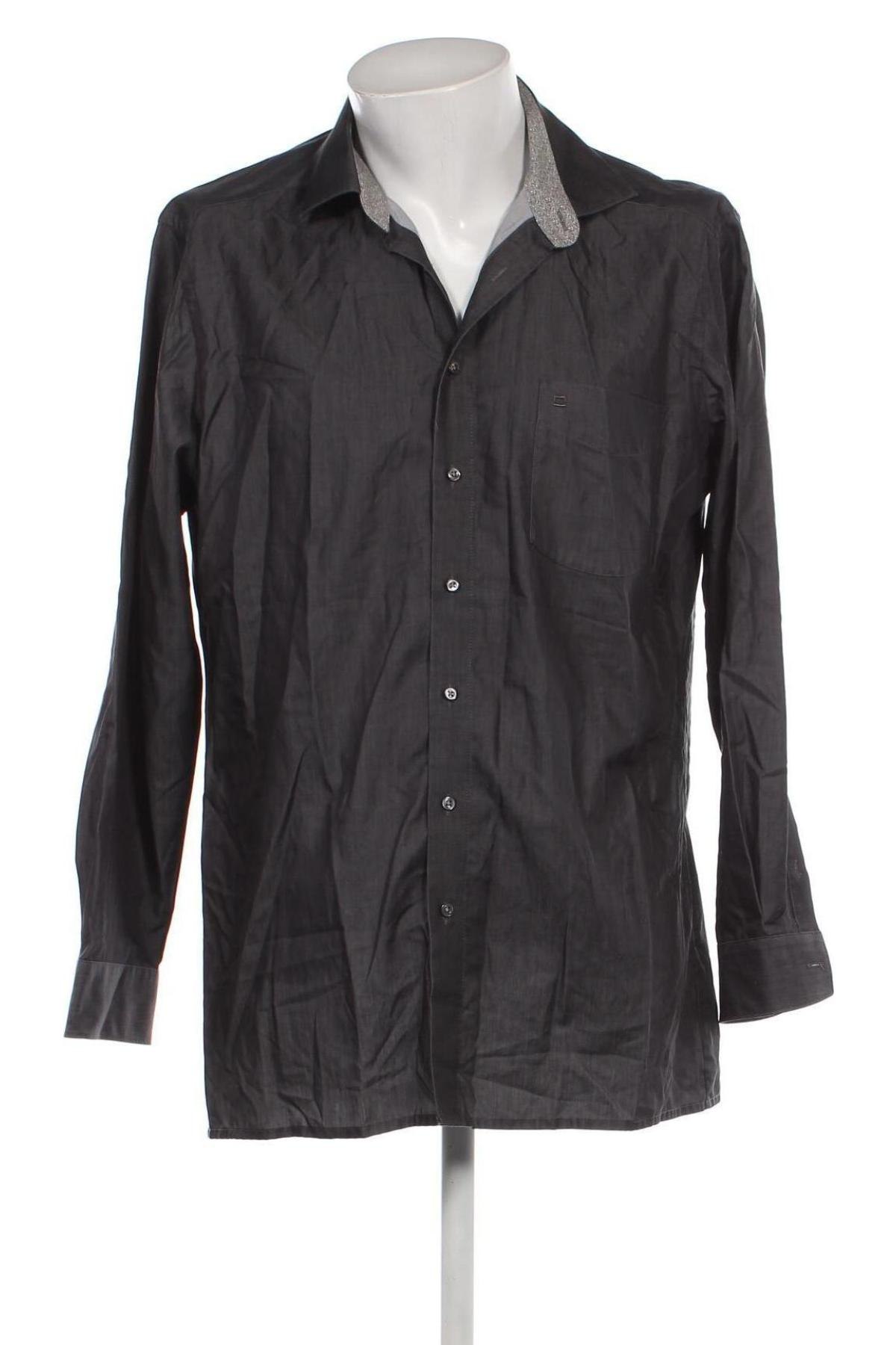 Ανδρικό πουκάμισο Olymp, Μέγεθος XL, Χρώμα Γκρί, Τιμή 30,96 €