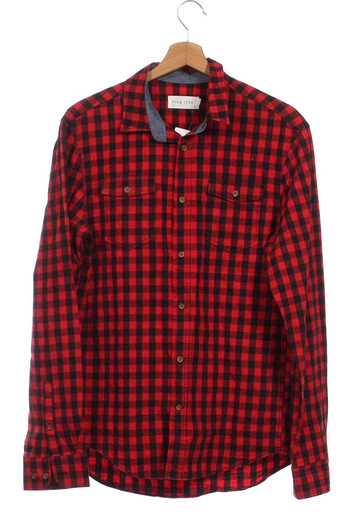 Ανδρικό πουκάμισο Pier One, Μέγεθος M, Χρώμα Πολύχρωμο, Τιμή 3,23 €