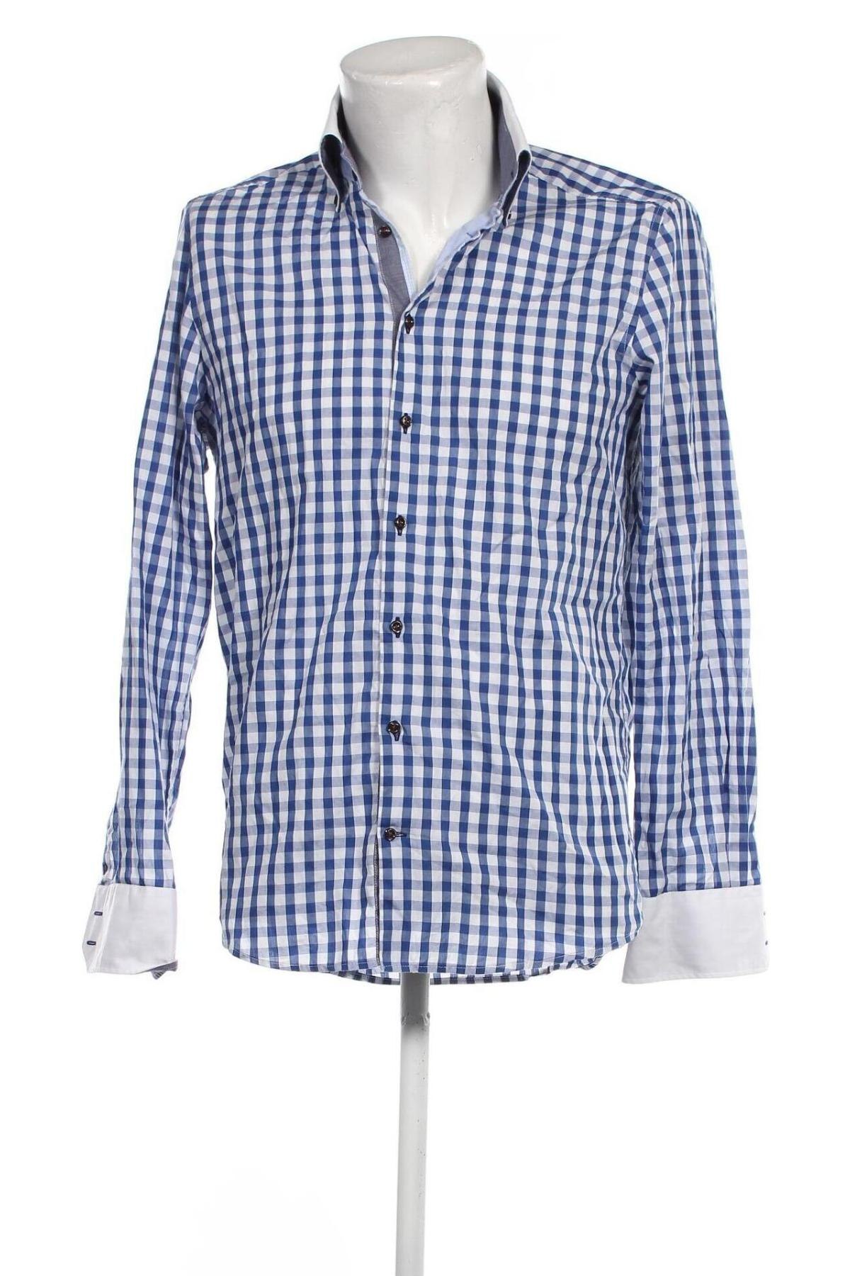 Ανδρικό πουκάμισο Pierre Cardin, Μέγεθος M, Χρώμα Μπλέ, Τιμή 13,46 €