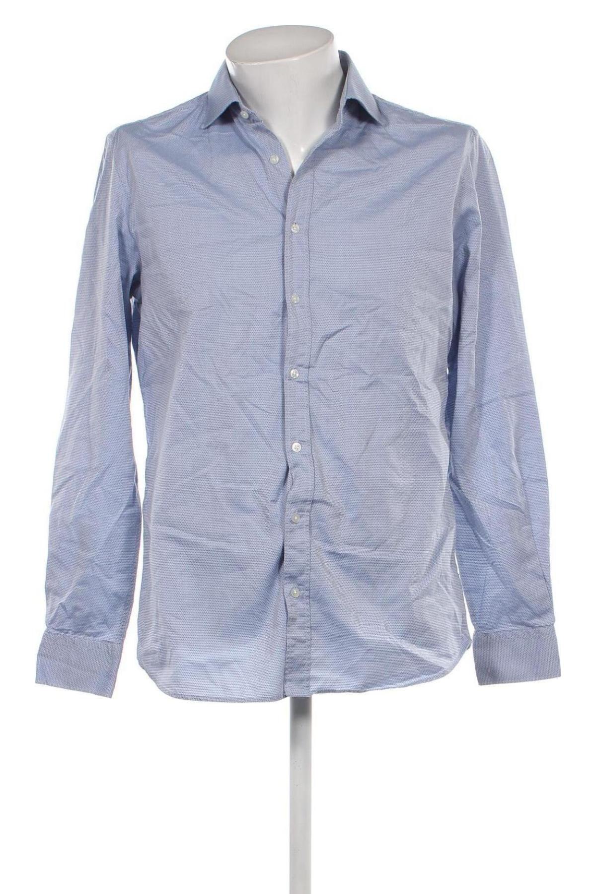 Ανδρικό πουκάμισο S.Oliver, Μέγεθος L, Χρώμα Μπλέ, Τιμή 11,57 €
