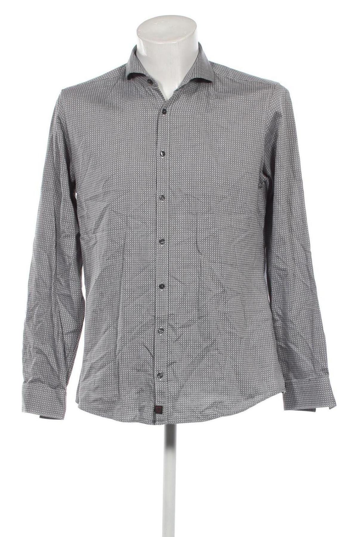 Herrenhemd Strellson, Größe L, Farbe Grau, Preis € 7,20
