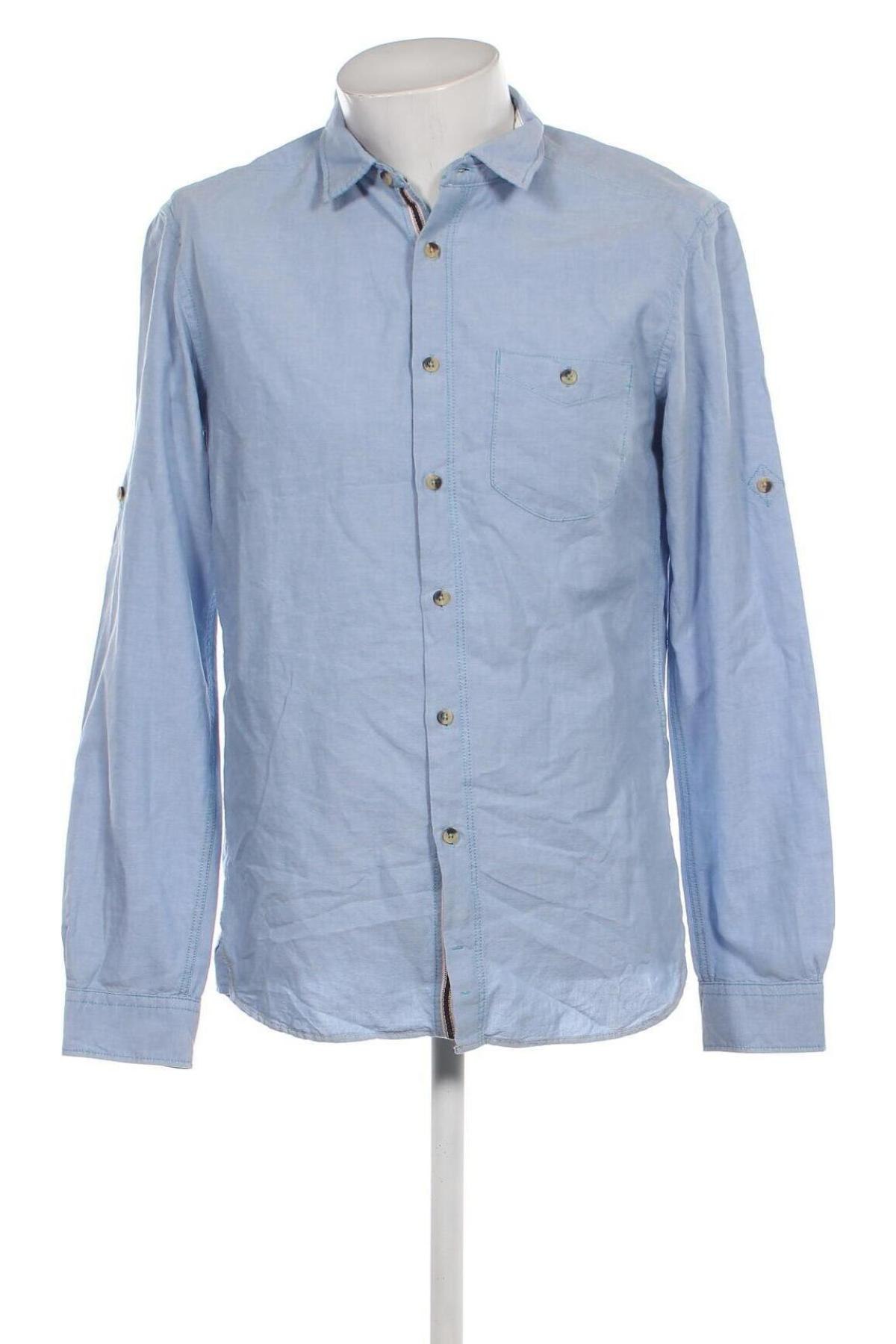 Ανδρικό πουκάμισο Tom Tailor, Μέγεθος L, Χρώμα Μπλέ, Τιμή 17,94 €