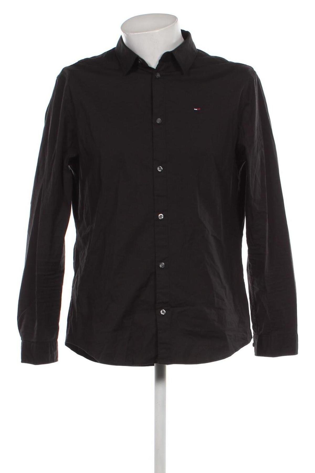 Herrenhemd Tommy Jeans, Größe XL, Farbe Schwarz, Preis € 70,92